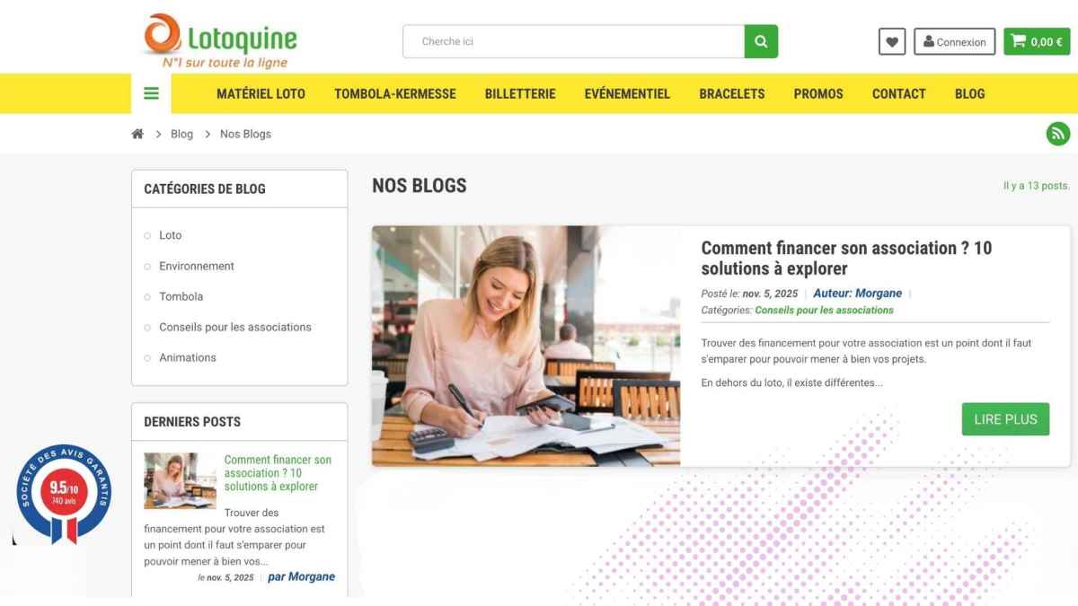 Site Internet Lotoquine - Morgane Dantan - Souffle Visuel